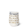 Swig - Stemless Wine 12oz - Pretty in Pearl Bow
