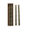 Candle - Taper - Bamboo Shaped Unscented - Set 2 - Findlay Rowe Designs