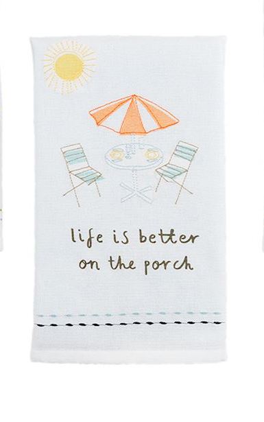 Mud Pie - Towel - Porch Drinking - Findlay Rowe Designs