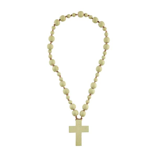 Clearance - Mud Pie - Decorative Cross Bead - Green