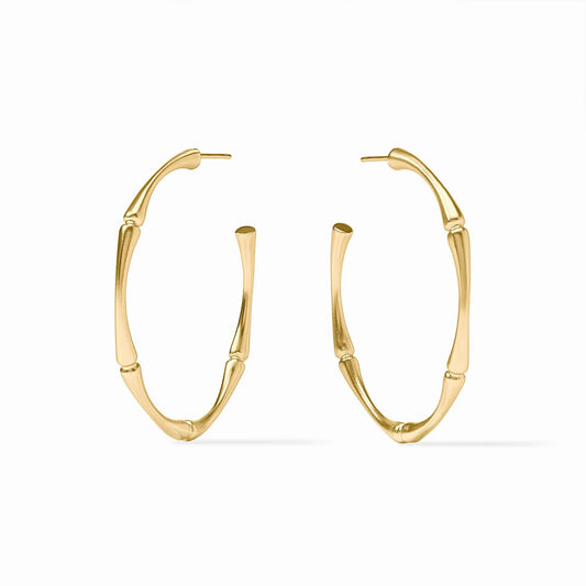 Julie Vos - Earring - Bamboo Hoop - Large - Findlay Rowe Designs