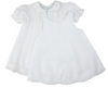 Feltman Brothers- 6Mo White Collared Lace Slip Dress