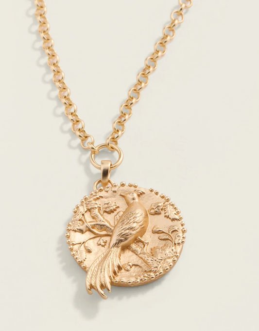 Spartina - Japonica Bird Necklace 18" - Gold