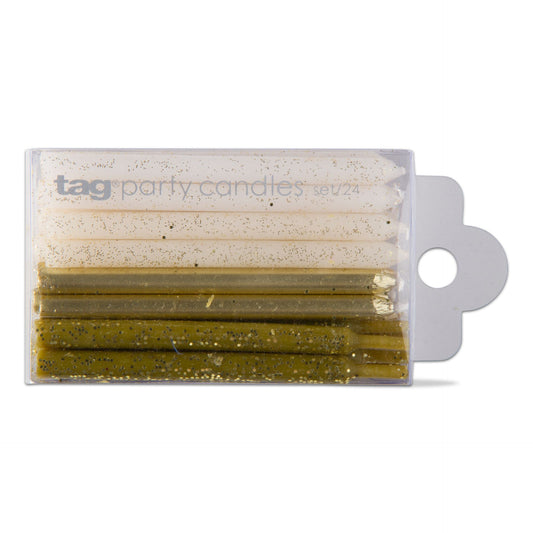 Tag- sparkle n shine short candle set of 24