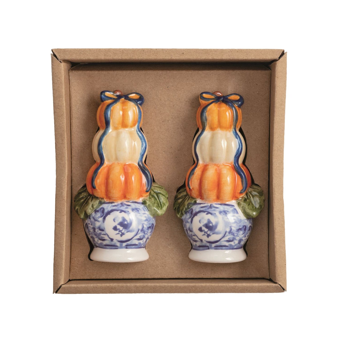 Mud Pie - Salt & Pepper Set - Pumpkin Topiary - Findlay Rowe Designs