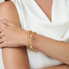 Julie Vos- Gold Milano Bangle, Cubic Zirconia - Findlay Rowe Designs
