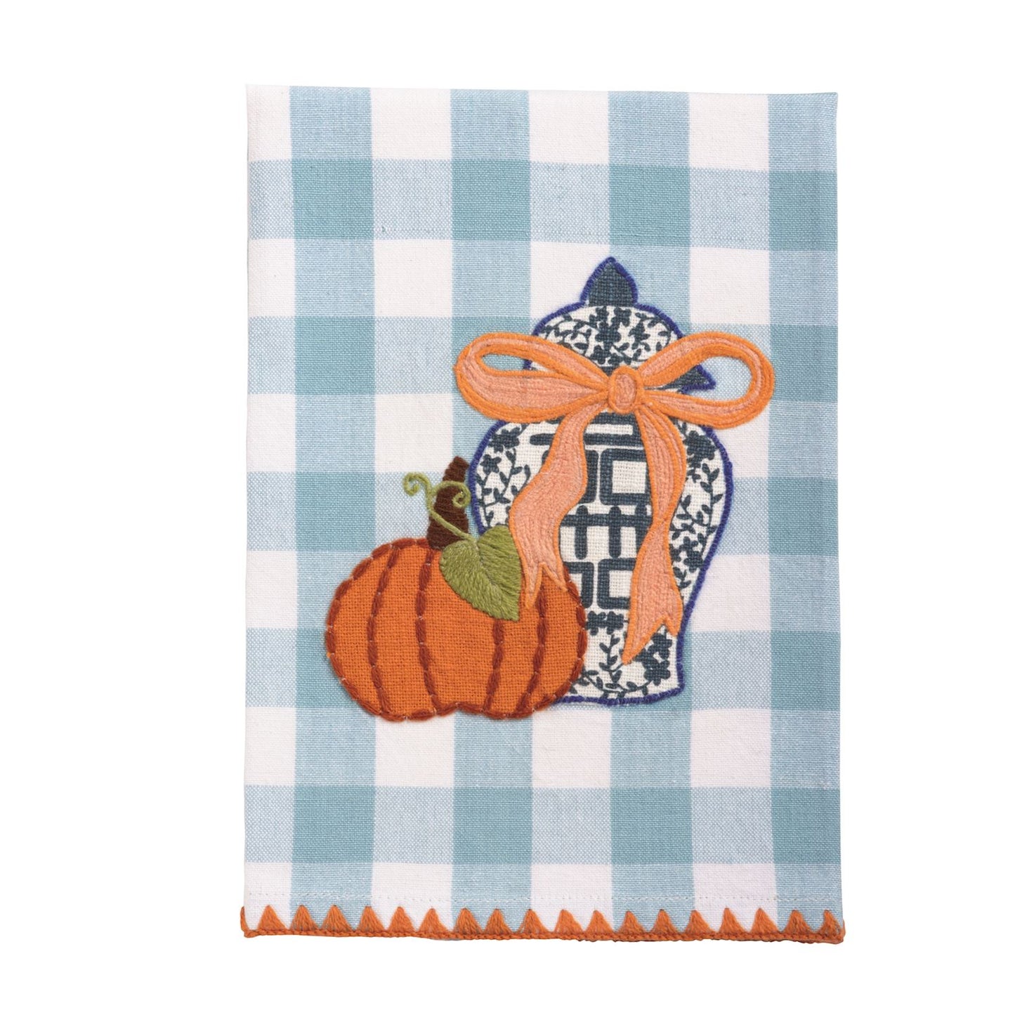 Mud Pie - Towel - Pumpkin Appliqué Topiary - Findlay Rowe Designs
