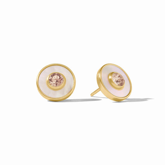 Julie Vos - Earrings - Colette Circle Stud - Findlay Rowe Designs