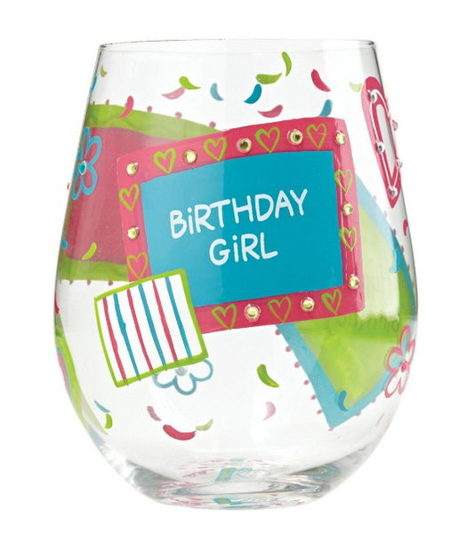 Stemless Wine - Birthday Girl - Findlay Rowe Designs