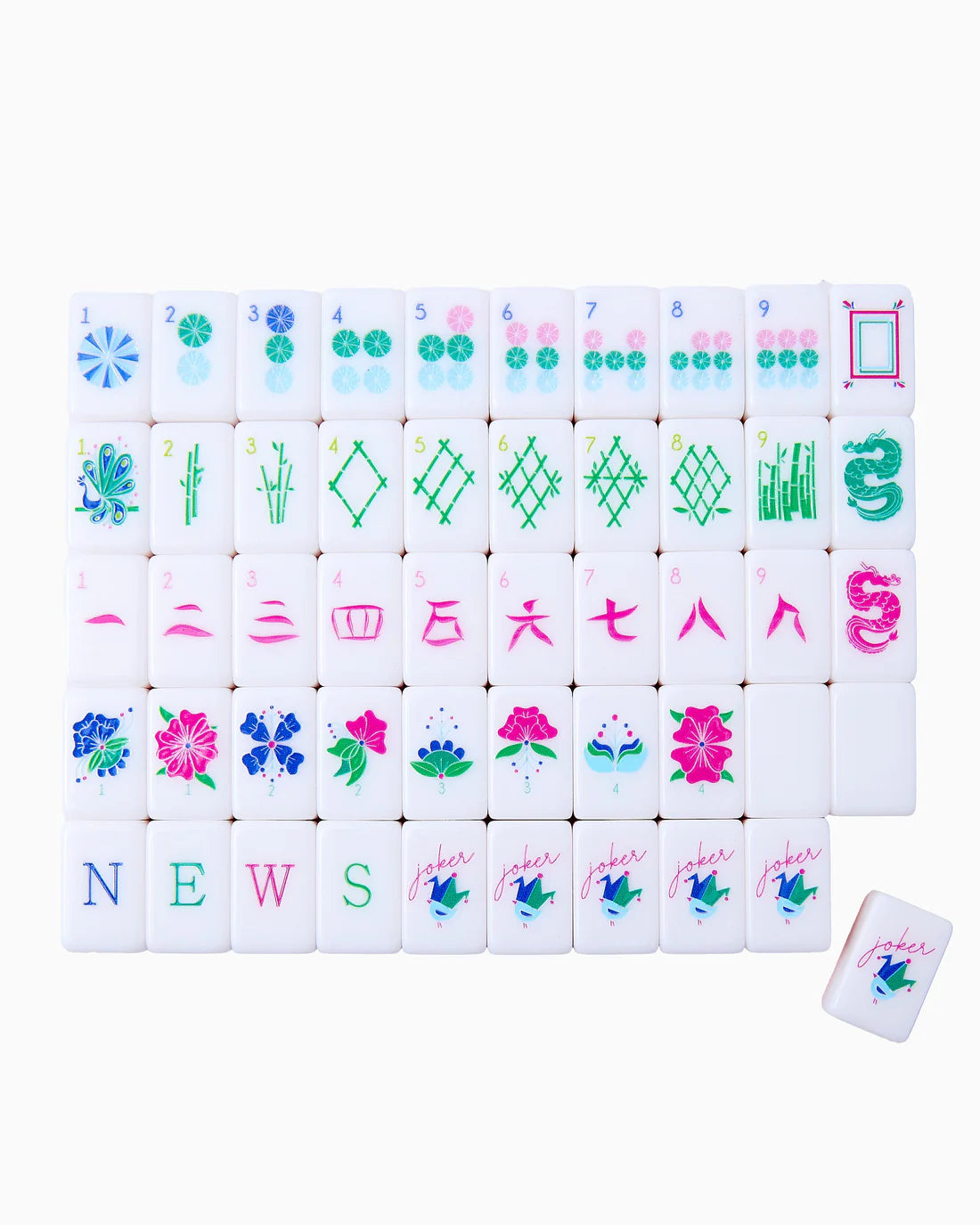 Oh My Mahjong - Travel Set - Aloha - Findlay Rowe Designs