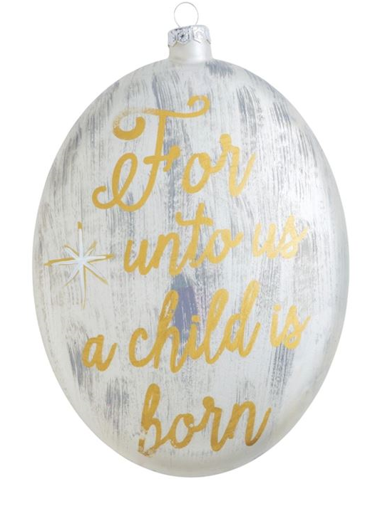 Mud Pie - Ornaments - Metallic Painted Inspirational