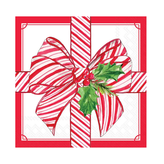 Rosanne Beck - Cocktail Napkins - Wrapped In Christmas Spirit - Findlay Rowe Designs