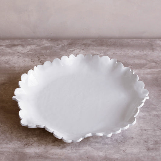 Beatriz Ball - VIDA Colette Large Round Platter - White - Findlay Rowe Designs
