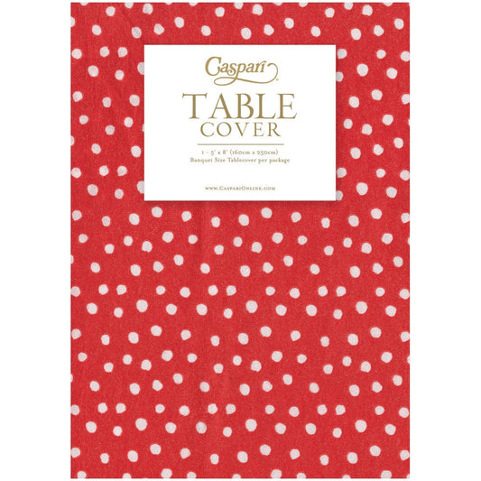 Caspari - Paper Table Covers - Small Dots - Red - Findlay Rowe Designs