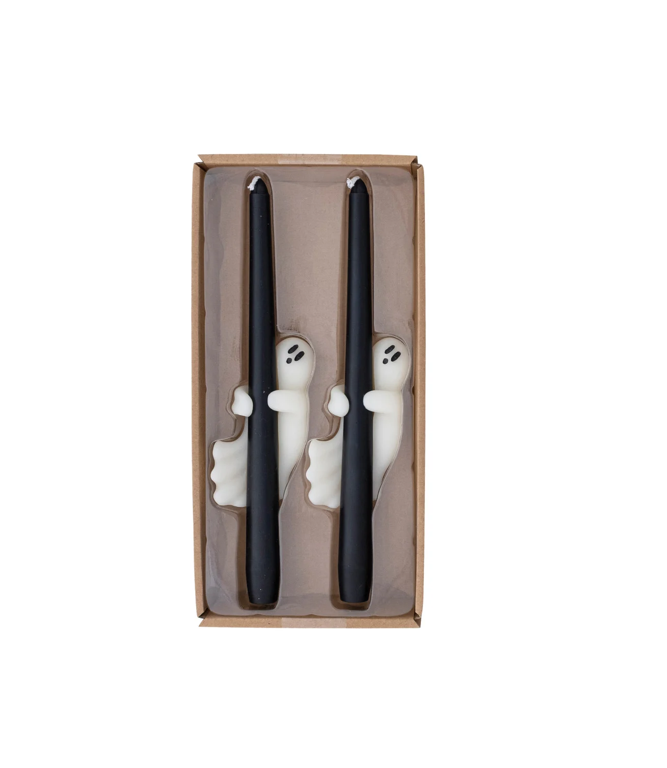 Taper Candle - Black with Ghost - Set 2 - Findlay Rowe Designs