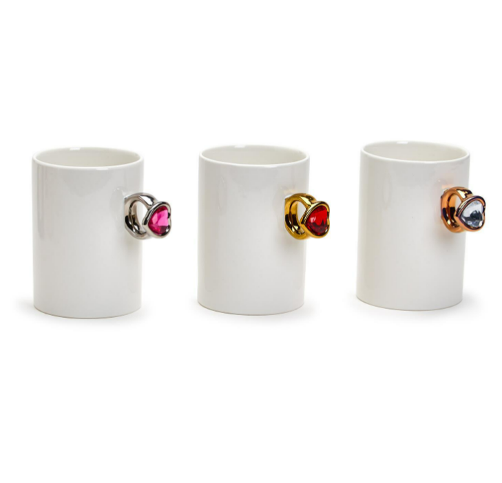 Put a Ring On It Heart Jewel Mug - Findlay Rowe Designs