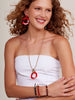 Necklace - Curved Oval Pendant Long - Findlay Rowe Designs
