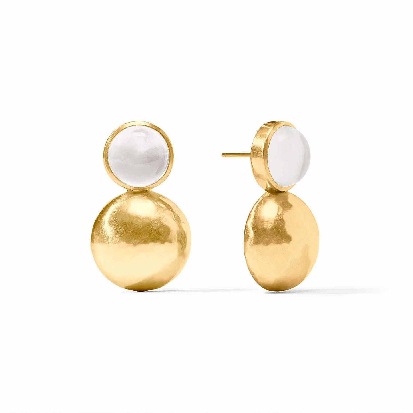 Julie Vos - Earring - Solara Midi - Iridescent Clear Crystal - Findlay Rowe Designs