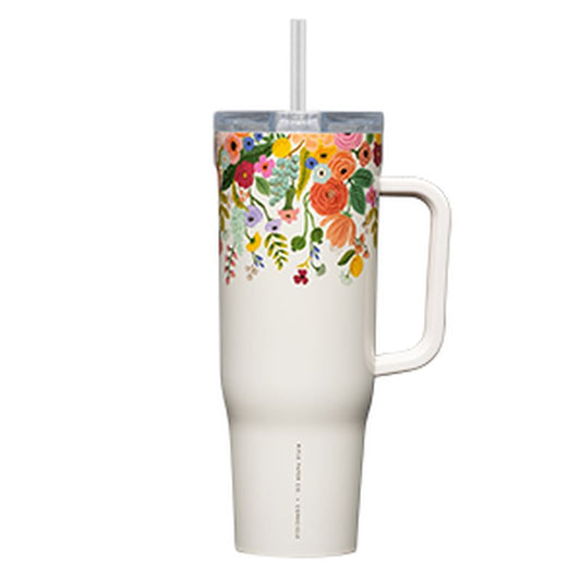 Corkcicle - 40oz Cruiser - Rifle Paper Co Garden Party Cream - Findlay Rowe Designs