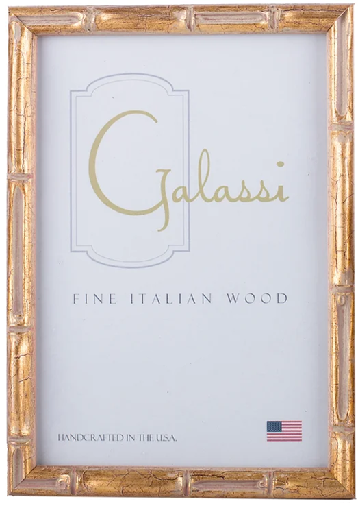 GALASSI - 4X6 GOLD BAMBOO FRAME - Findlay Rowe Designs