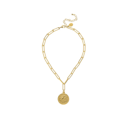Susan Shaw - Necklace - USA Paperclip - Gold - Findlay Rowe Designs