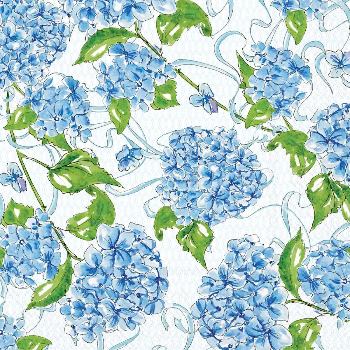 Napkins - Luncheon - Hydrangea All Over - Findlay Rowe Designs