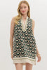 Entro - Dress - Caftan-inspired Mini Dress - Black - Findlay Rowe Designs