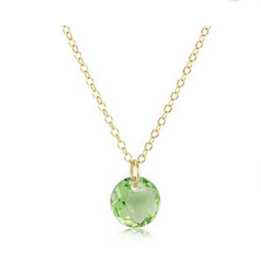 Enewton - 16in Necklace Gold - Reflection Small Charm - August - Findlay Rowe Designs