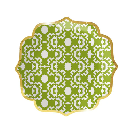 Laura Park - Paper Cocktail Plates - Aspen Green - Findlay Rowe Designs