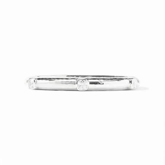 Julie Vos - Bracelet - Catalina Stone Hinge Bangle - Silver