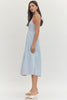 Entro - Dress - Midi Sleeveless - Blue Stripe - Findlay Rowe Designs