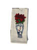 Hand Towels - Poinsettia Chinoiserie Vase - Initial