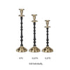 Candleholders - Taper - Black & Gold