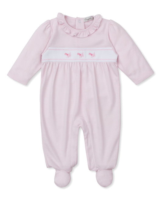 Kissy Kissy - Footie Classic Treasures - Pink White Stripes