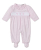 Kissy Kissy - Footie Classic Treasures - Pink White Stripes - Findlay Rowe Designs