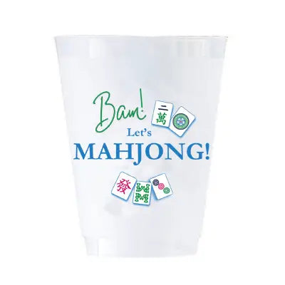 Frosted Party Cups - Let's Mahjong - Findlay Rowe Designs