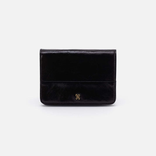 Hobo - Jill Bifold Wallet - Polished Leather - Black - Findlay Rowe Designs