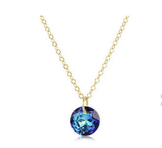 Enewton - 16in Necklace Gold - Reflection Small Charm - December - Findlay Rowe Designs