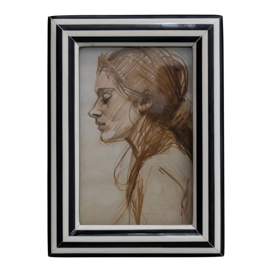 Frame - 4x6 - Black White Stripe - Findlay Rowe Designs