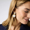 Julie Vos - Earrings - Essex Statement - Mother of Pearl