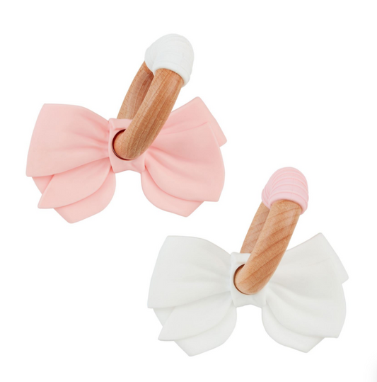 Mud Pie - Baby Teething Rings - Bow - Findlay Rowe Designs