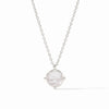 Julie Vos - Necklace - Honeybee Solitaire - Iridescent Clear Crystal - Silver