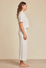 Barefoot Dreams - Top - CozyChic Ultra Lite - Rolled Edge Short Sleeve - Sand Dune - Findlay Rowe Designs