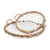 Clearance - Mud Pie - Round Woven Tray - Large