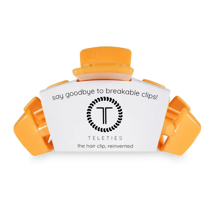 Teleties - Classic Large Hair Clip - Mango For it!