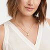 Julie Vos - Necklace - Fleur-de-Lis Solitaire - Pearl - Gold - Findlay Rowe Designs