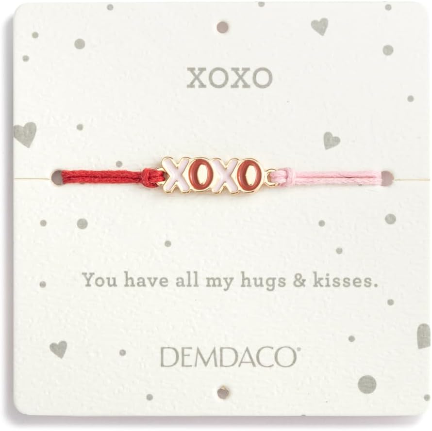Demdaco - Beary Charmings -  XOXO Cream Bear/ Bracelet Set