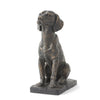 Figurine - Sitting Dog Resin Patina - 11 Inch - Findlay Rowe Designs