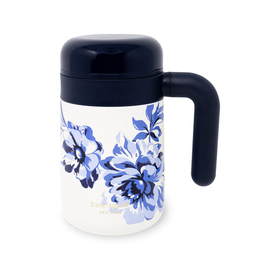 Kate Spade - Travel Tea Mug 16oz - Floral Toile - Findlay Rowe Designs