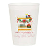 Sip Hip Hooray - Frosted Party Cup - Christmas Set of 10